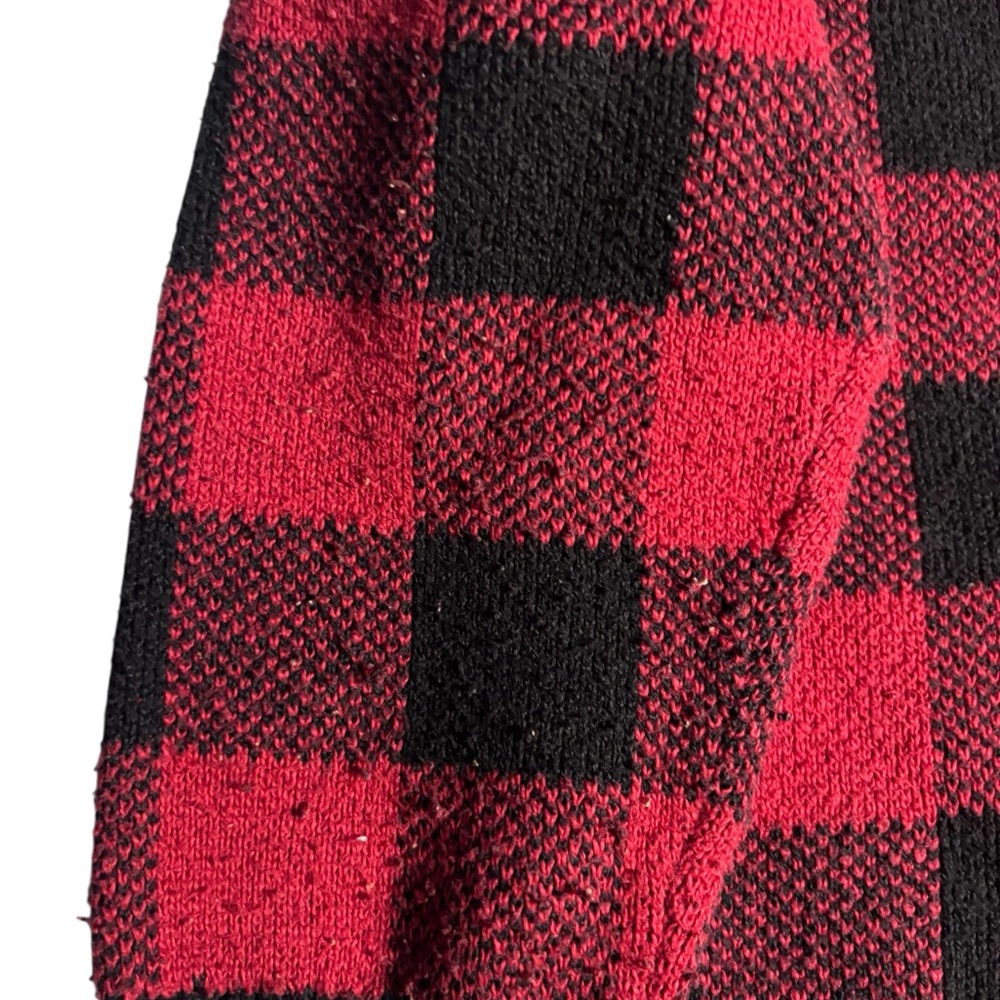 American Eagle Red & Black Buffalo Plaid Pullover Hoodie – Size XL - Picture 7 of 7
